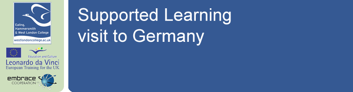 Supported Learning visit to Germany