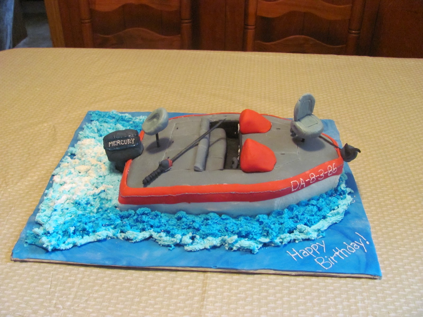 Inspired By Grace: Boat Birthday Cake