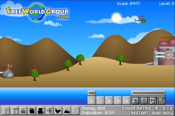 面白いフリーゲームで遊ぼ みずきブログ 軍隊をつくり 敵の基地を攻撃する攻防ゲーム The Battle