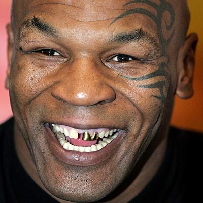  face tattoo on onetime world heavy weight boxing champion Mike Tyson