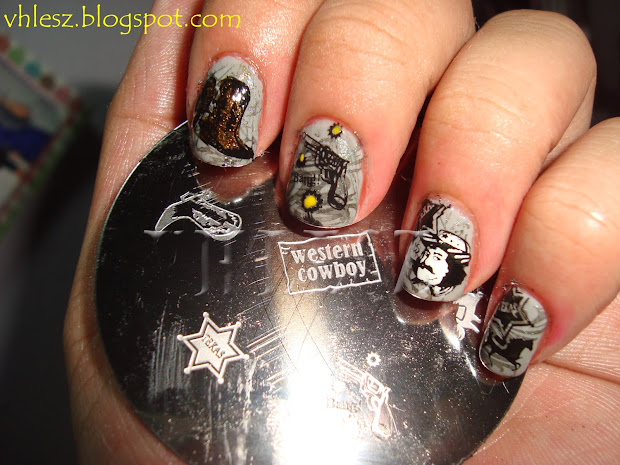 colorful nailart notd western