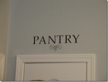 pantry sign
