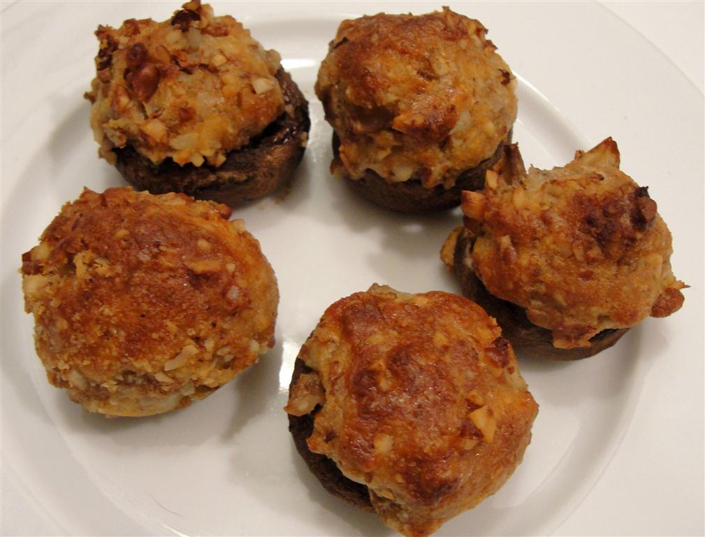 There's always thyme to cook... Stuffed Mushrooms with Brie and Pecans