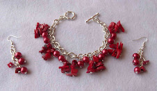 Pulsera cod 2449 -1 corales y perlas S/ 35.00 Nuevos Soles