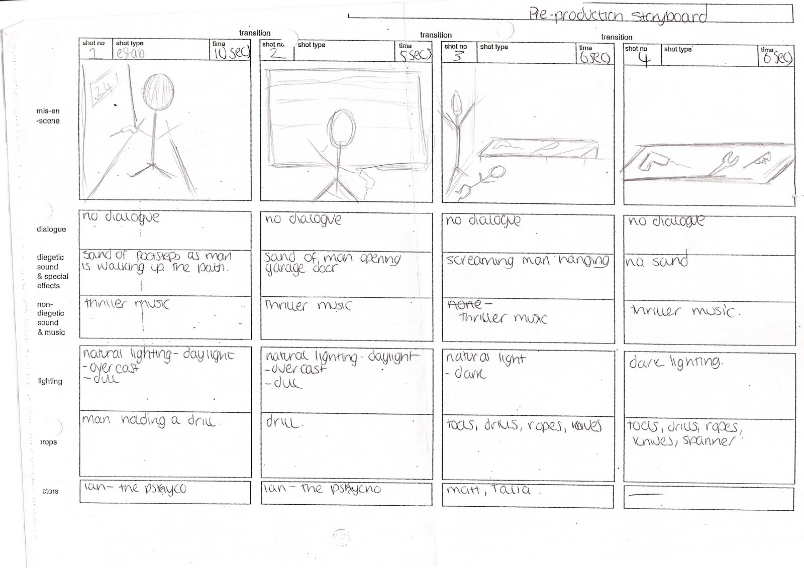 Production Storyboard