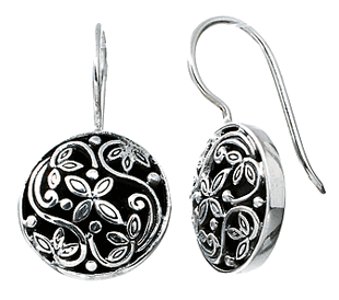 Sterling silver jewelry: earrings 