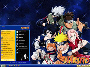 Ganti Tampilan XP mu ! Naruto+Desktop+themes