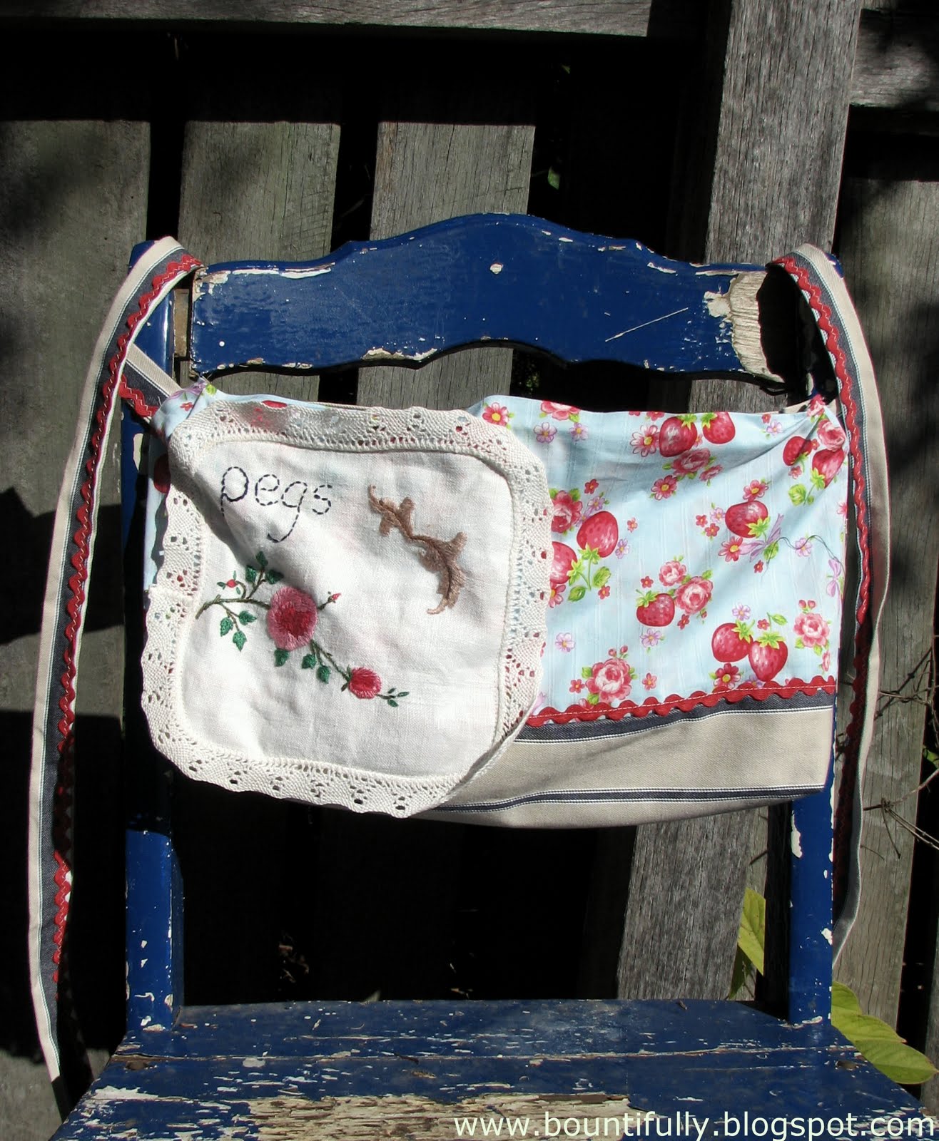 bountifully Peg Bag Apron Tutorial