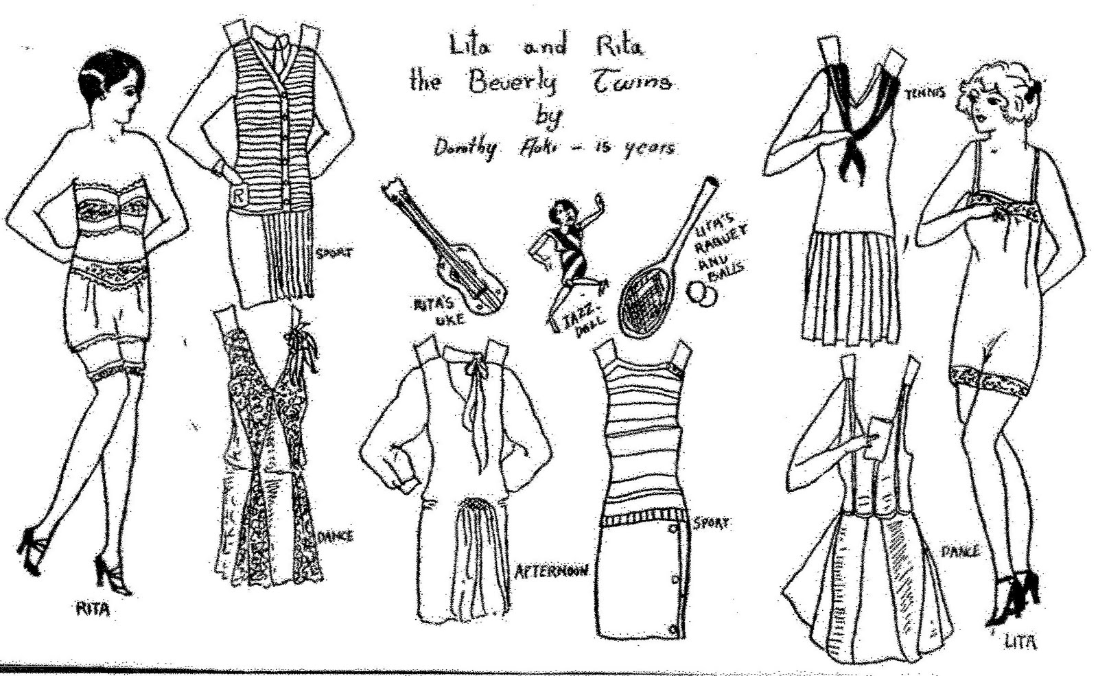 Mostly Paper Dolls Aunt Elsie Paper Doll Club, 1927
