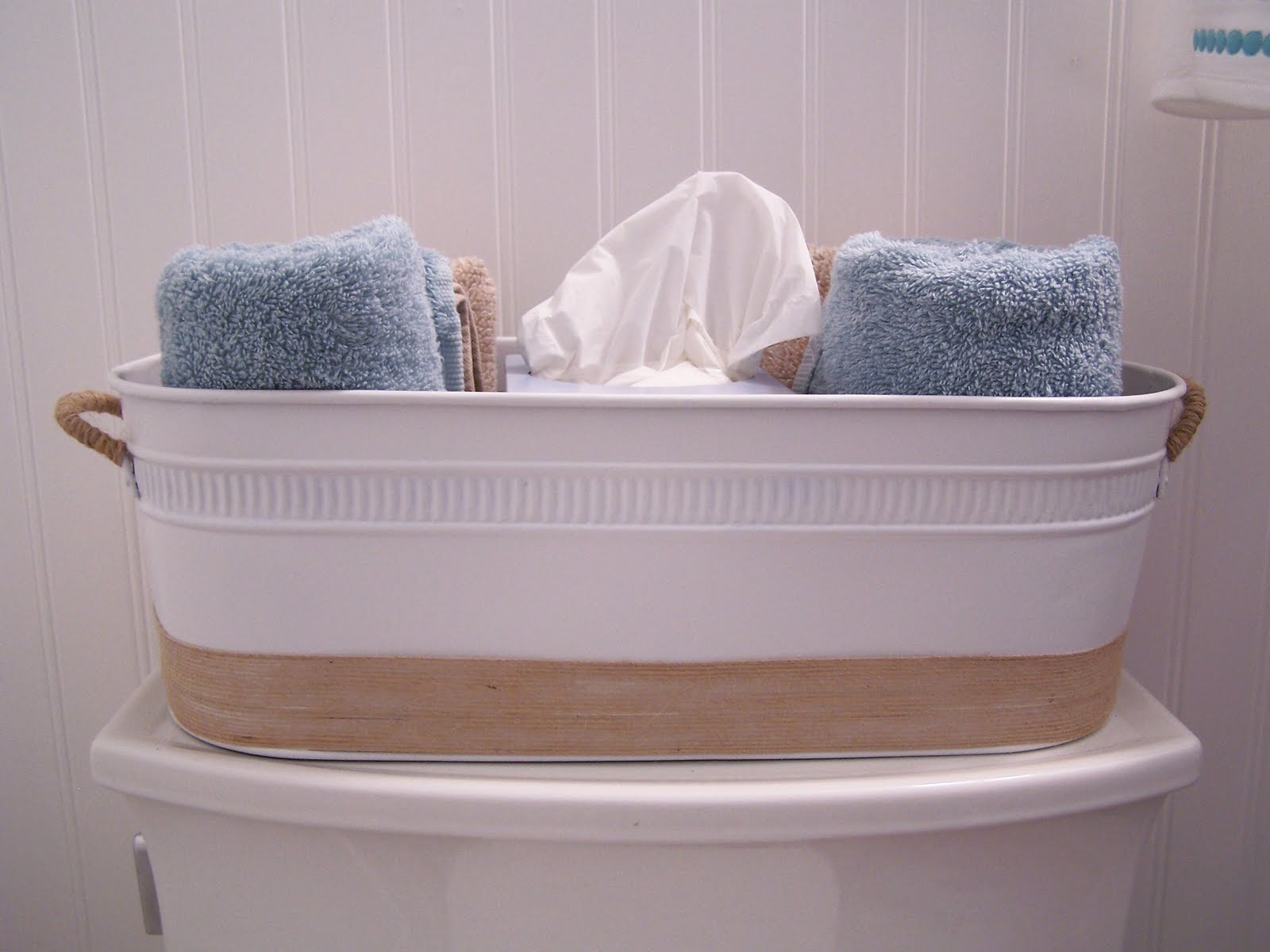 Going A Little Coastal Bathroom Caddy