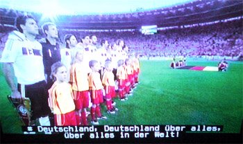 Untertitel Deutsche Nationalhymne EM2008 - Schweizer Fernsehn SF2 - Deutschland - Österreich