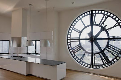 The Other Drummer: Freaking awesome apartment with a big clock