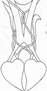 first sketch of dragon lovespoon design