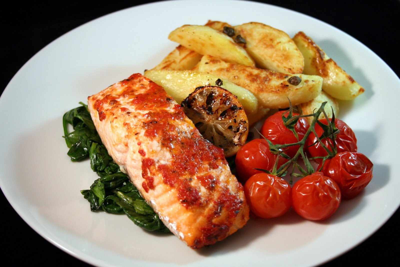 jamie oliver salmon harissa