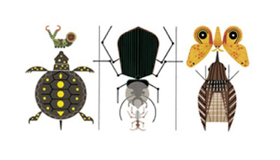 Charley Harper bug illustration