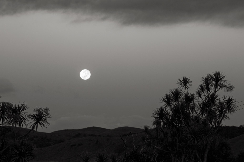 Easter moon, Pohangina Valley