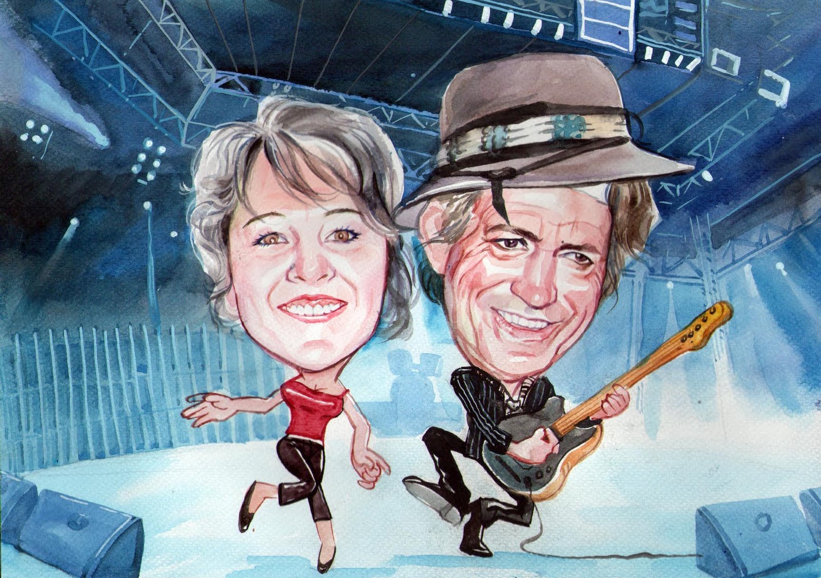 Portalite Studios: Rock & Roll Forever CARICATURE