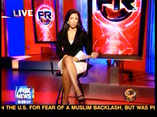 Julie Banderas - on Fox Report - Sexy Leg Cross