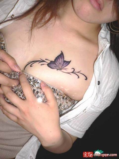 Butterfly Tattoos You will rarely find a girl who has a tattoo of a bug on 