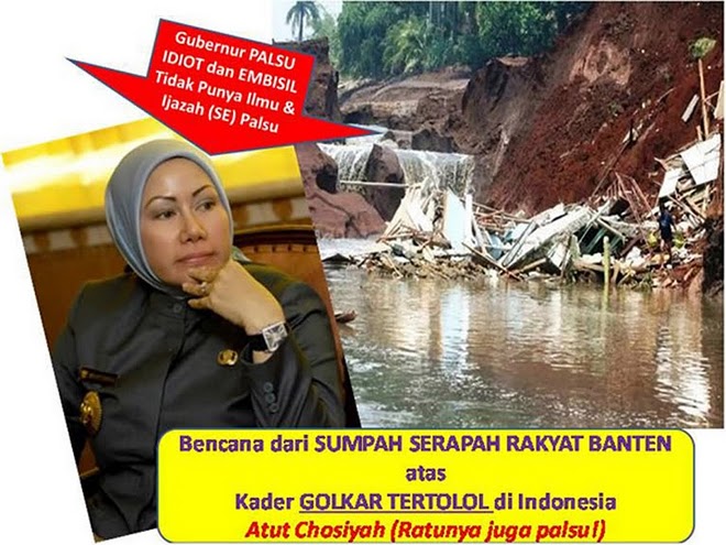 Menurut RUHI dari Radar Banten Ratu Atut & Airin Rachmi Diany Goblog dan Dungu