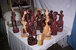 esculturas de candombe y artesanías