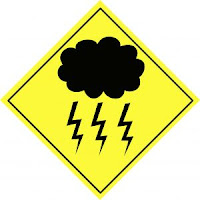 Stormy weather sign