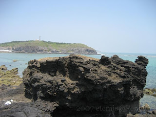 赤嶼西北方的獨立海蝕柱