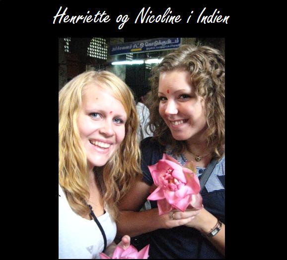 Henriette og Nicoline i Indien