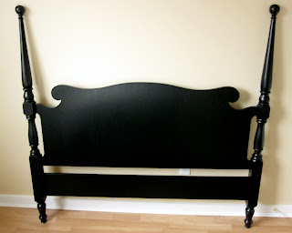 sweet tree furniture: black antique double headboard