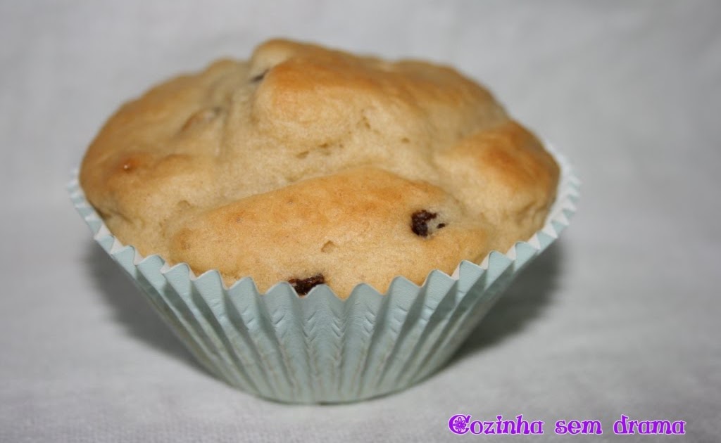 Cozinha sem drama Muffins diet de banana com uva passa