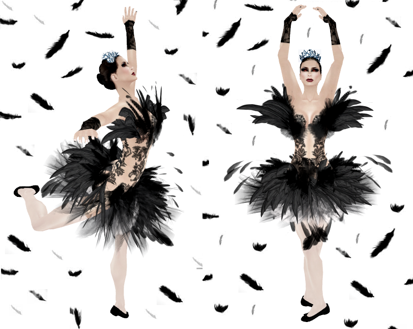 Dress: Vita's Boudoir - Black Swan Ballerina dress - NEW