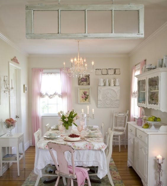 Decoración e Ideas para mi hogar: Hermosos comedores al estilo shabby chic
