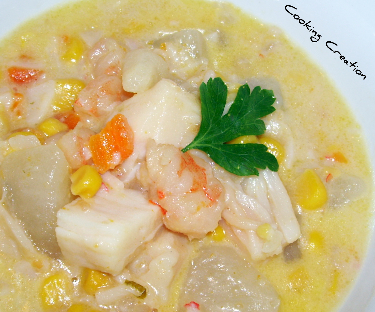 Cooking Creation Seafood Chowder