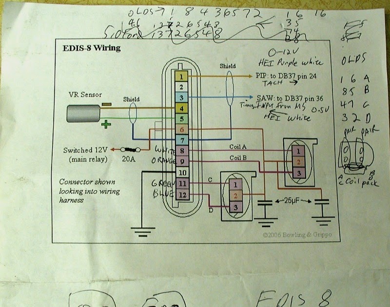 Wally&Sue: EDIS on the Olds 455 megasquirt 3 wiring diagram 