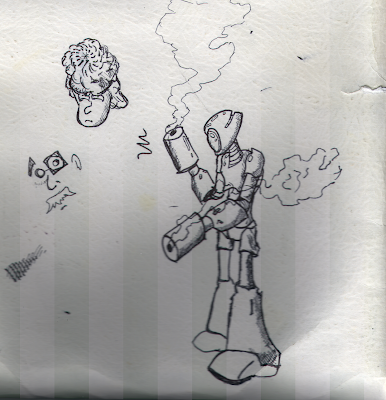 I remember doodling this while some asshole in the room was just going on and on about whatever