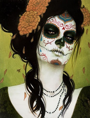 day of the dead art women. Day Of The Dead Art - El Dia