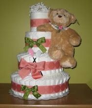 Como hacer un Diaper Cake (pastel de Pañales)