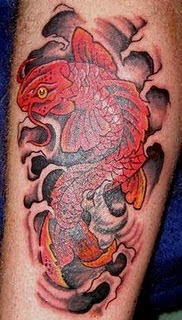 Red Koi Fish Tattoo, Fish Tattoos