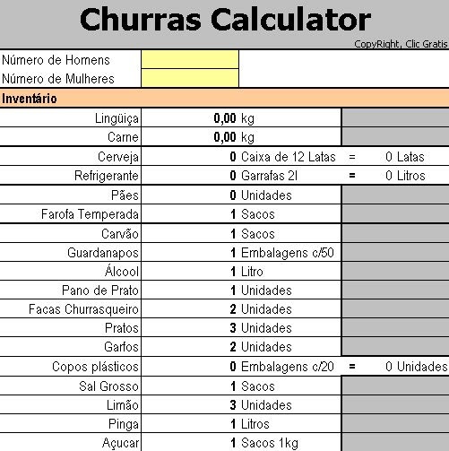 Baixe Fácil Downloads: Churrasco Calculator