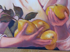 Girl Holding Pears
