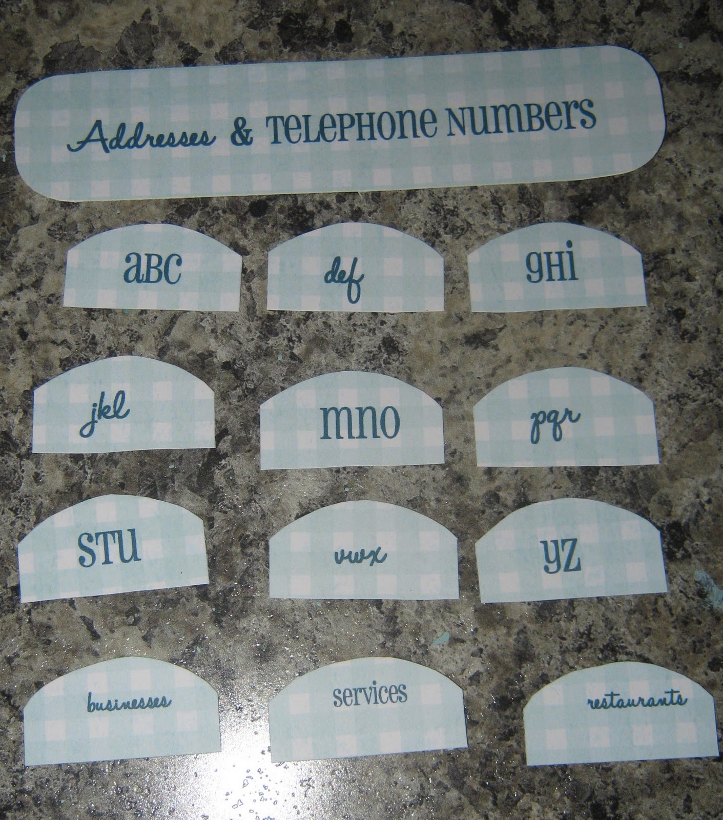 Organize Address and Phone NumbersThe Idea Room Organization Tips with