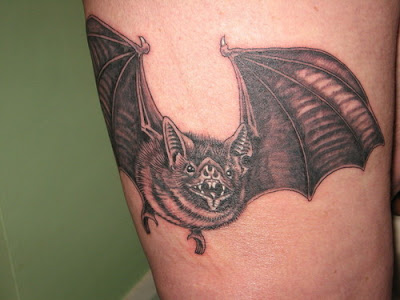death bat tattoos. Bat Tattoo Design