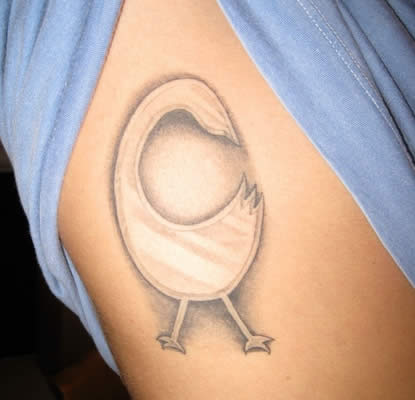 Rob Kardashian goose tattoo.