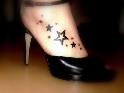 small star tattoo on foot small star tattoo on foot