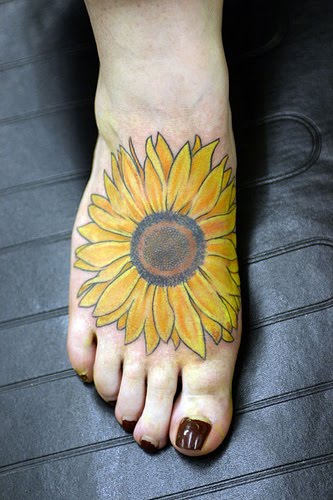 sunflower tattoo. Sunflower Tattoos