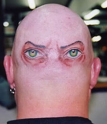 gypsy head tattoo. Bald Head Tattoos