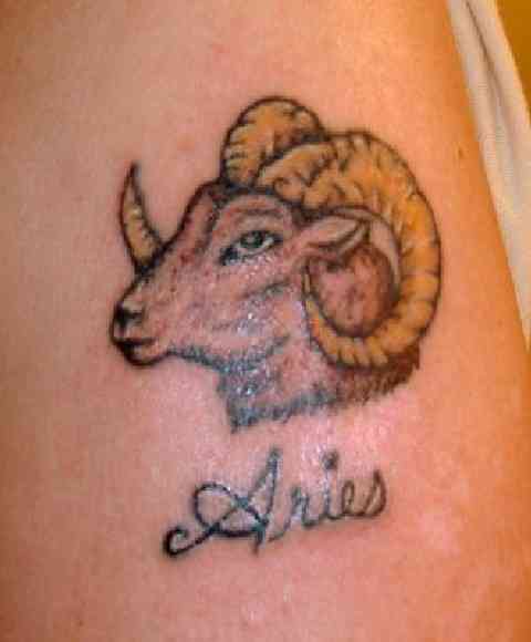 Sneak a peek at the tattoo pictured above. Ram Tattoos