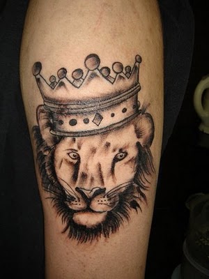 Skull Tattoo Head. skull tattoo with crown.