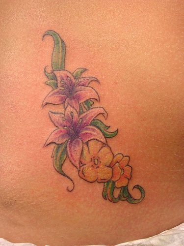 Tattoos Ideas | Designs Photos: Flower Hip Tattoos