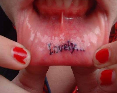 And, of course, Kenyon Martin: Lip Tattoos